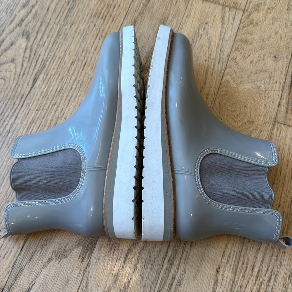 Chelsea Rain Boots gray women’s size 8 - Picture 7 of 10